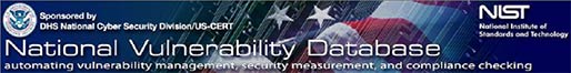 National Vulnerability Database 